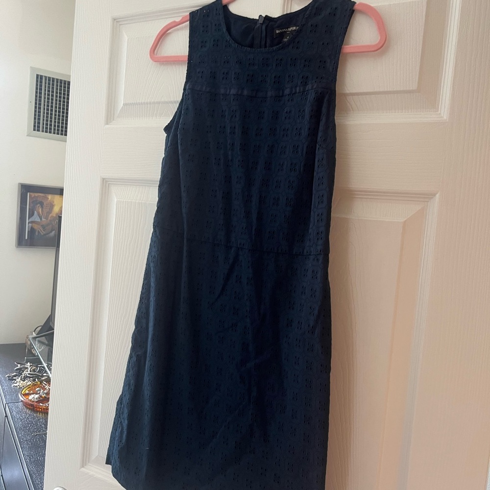 Banana Republic Navy Blue above-the-knee Dress
